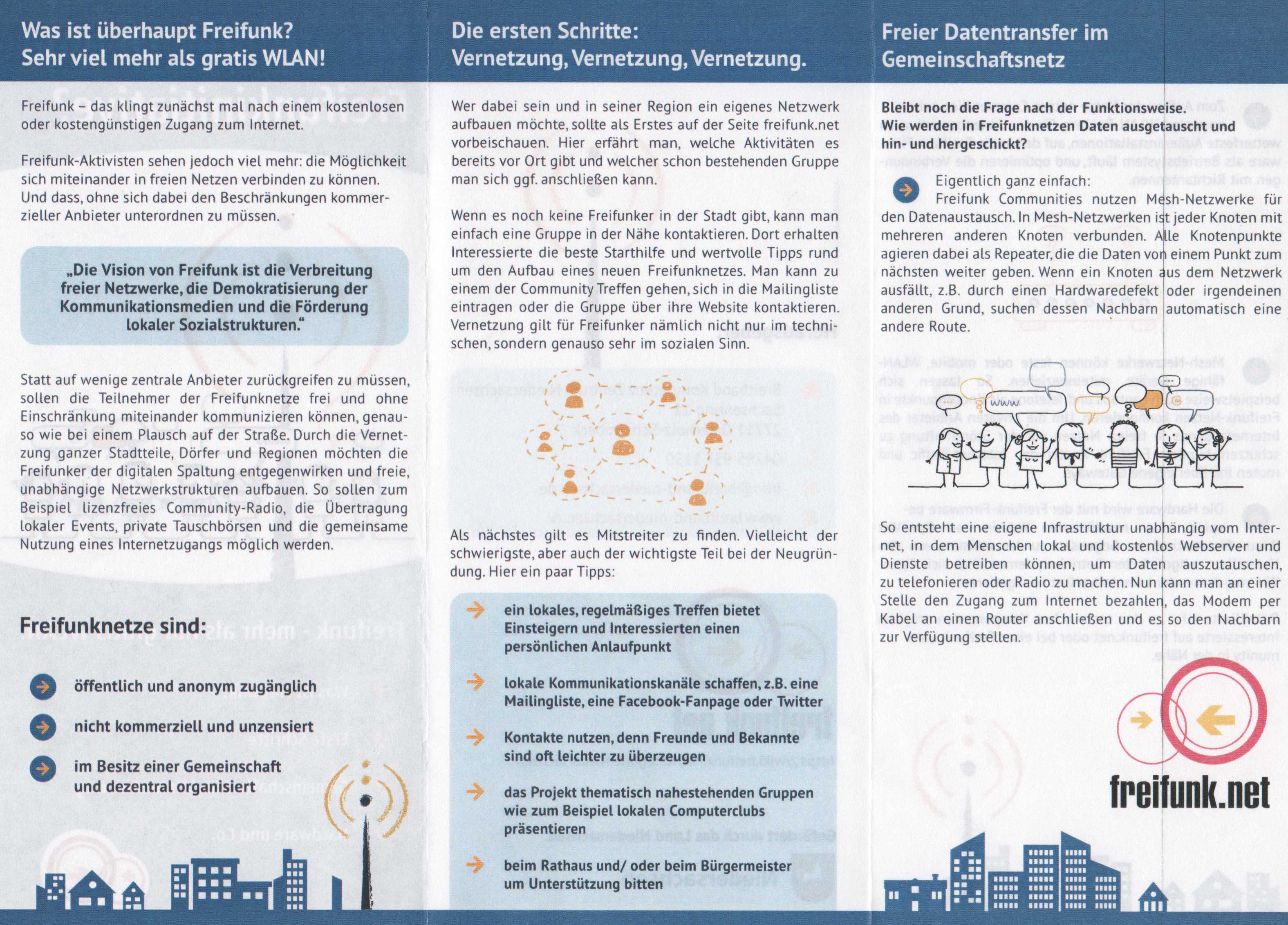 Hier sollte eigentlich die Seite 2 des Flyers 'wie gründe ich eine Freifunk-Initiative?' zu sehen sein !!, versuchen Sie es doch mal mit einem anderen Browser/Gerät und an einem andern InternetZugang und informieren Sie mich bitte per Mail an w@rokita.de